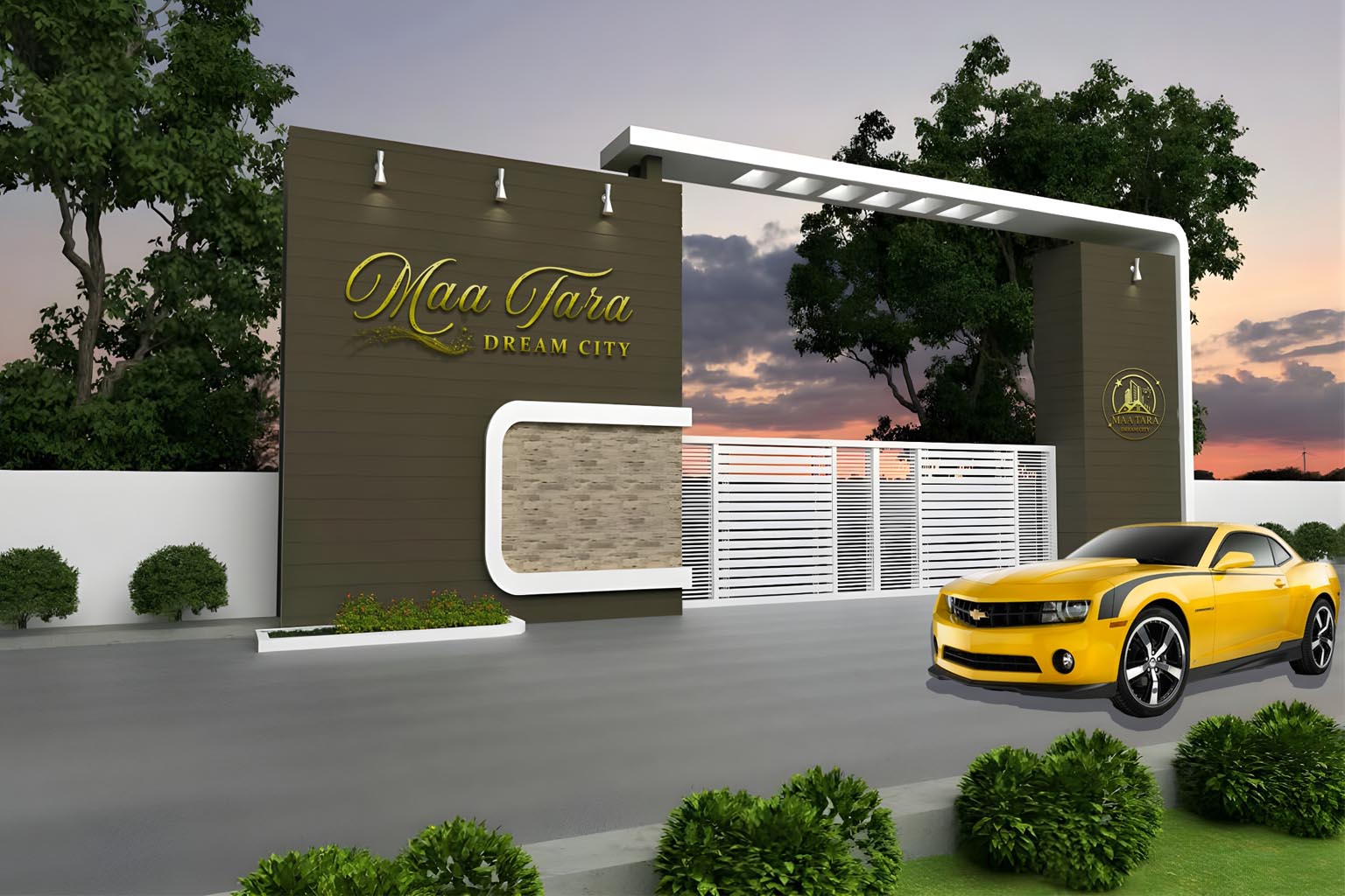 Professionally designed plant installation